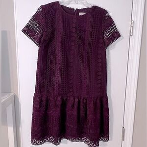 Loft Drop Waist Lace Dress